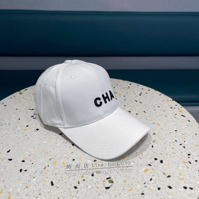 Chanel男女同款帽子 香奈兒字母黑白經典棒球帽鴨舌帽  mm1571